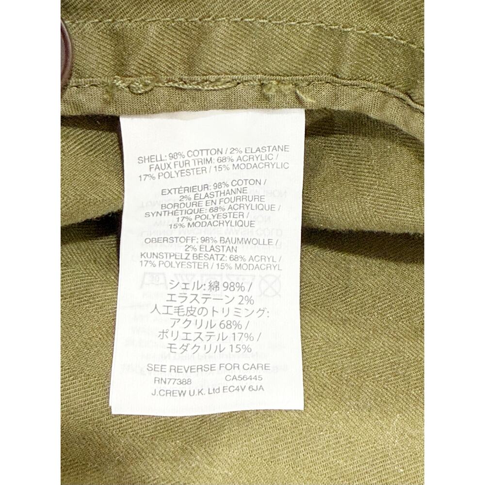 Madewell Bedford Convertible Faux Fur Lined Jacket Parka Anorak Hood Green XL - Picture 11 of 11